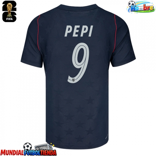 Camiseta Estados Unidos Ricardo Pepi #9 Segunda Equipación Replica Mundial 2026 mangas cortas
